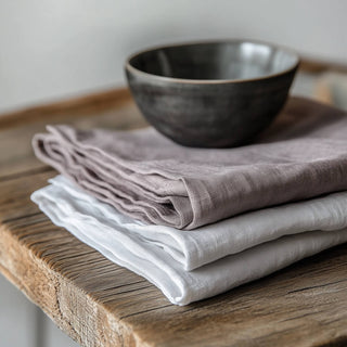 Wie stärke ich Leinenservietten richtig?