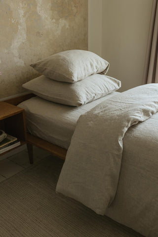 Leinen-Bettbezug-Set, Natural Melange