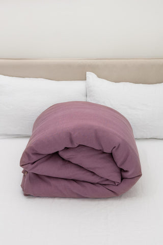 Leinen-Bettbezug, Woodrose