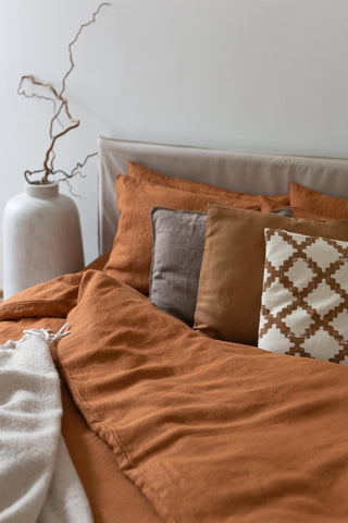 Leinen-Bettlaken, Cinnamon