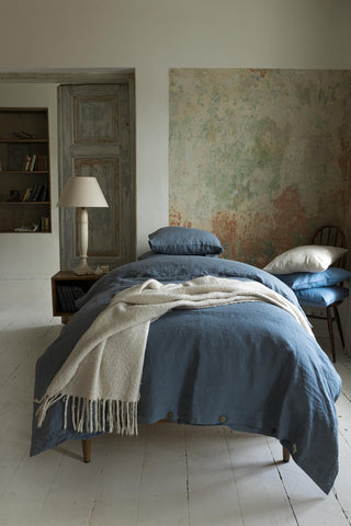 Leinen-Bettlaken, Dark Grey