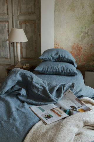 Leinen-Bettlaken, Dark Grey