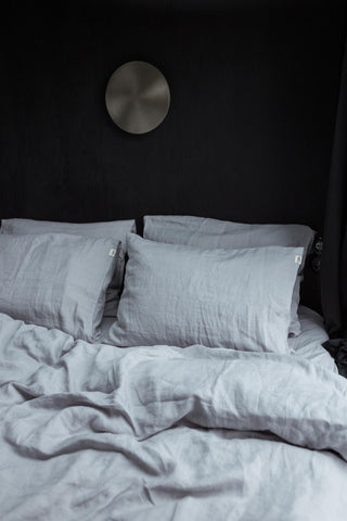 Leinen-Bettlaken, Light Gray