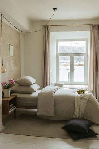Leinen-Bettlaken, Natural Melange