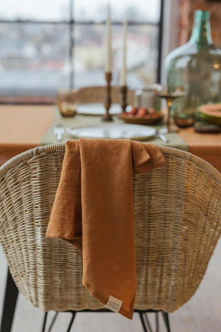 Leinen-Geschirrtuch, Cinnamon