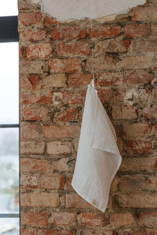 Leinen-Geschirrtuch, White