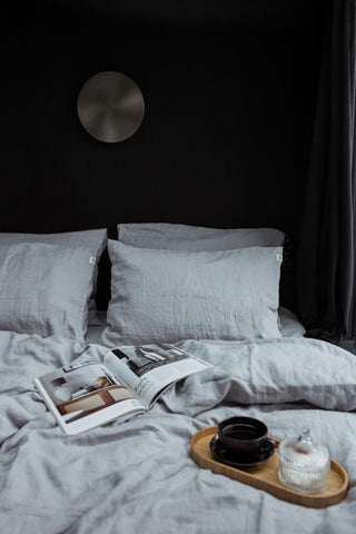 Leinen-Kissenbezug, Light Gray
