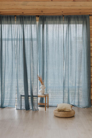 Tagzeit Tunnel Top oder Knoten-Oberteil Vorhangset aus 2, Dark Gray